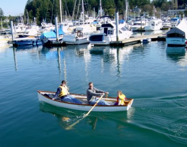 Gislason family in boat